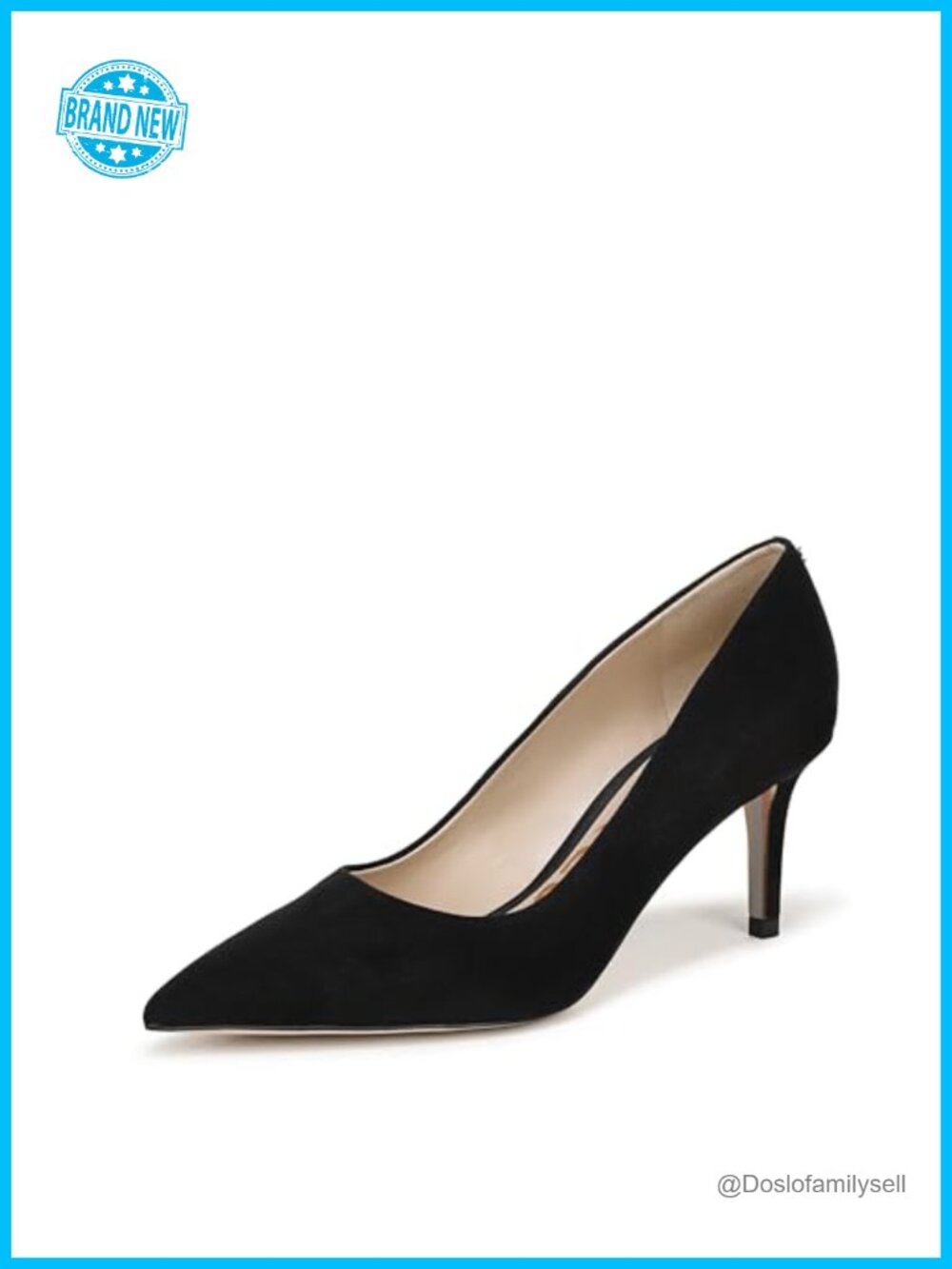 Pointed Toe Stiletto Pump Suede Slip-On Heel
